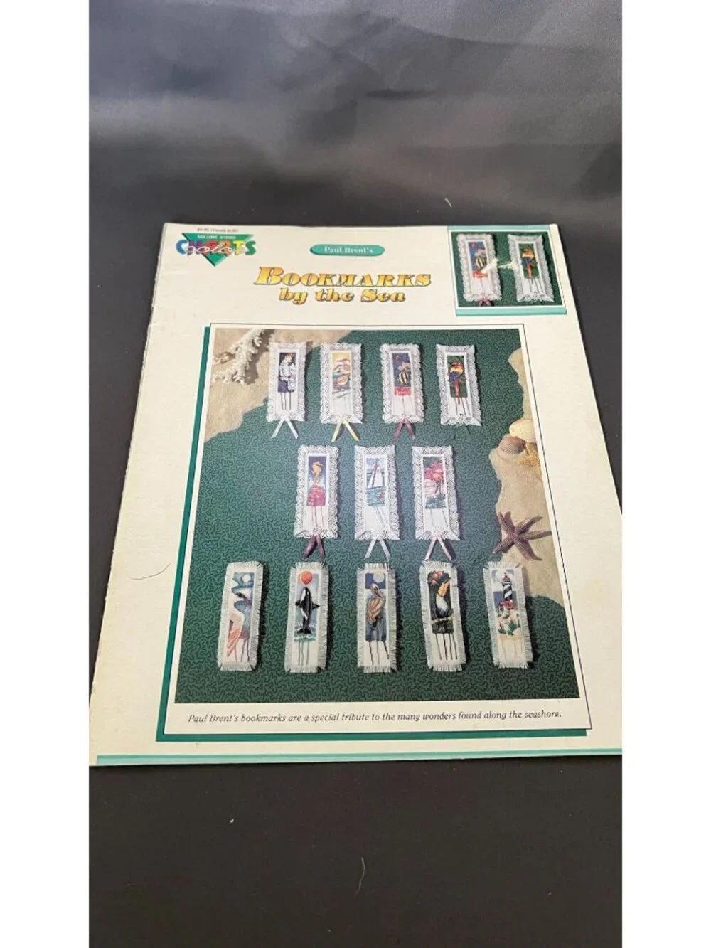 5 Assorted Cross-Stitch & Needlework Pattern Books: Lighthouses & Seascapes